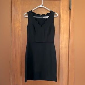 Loft scalloped neck dress